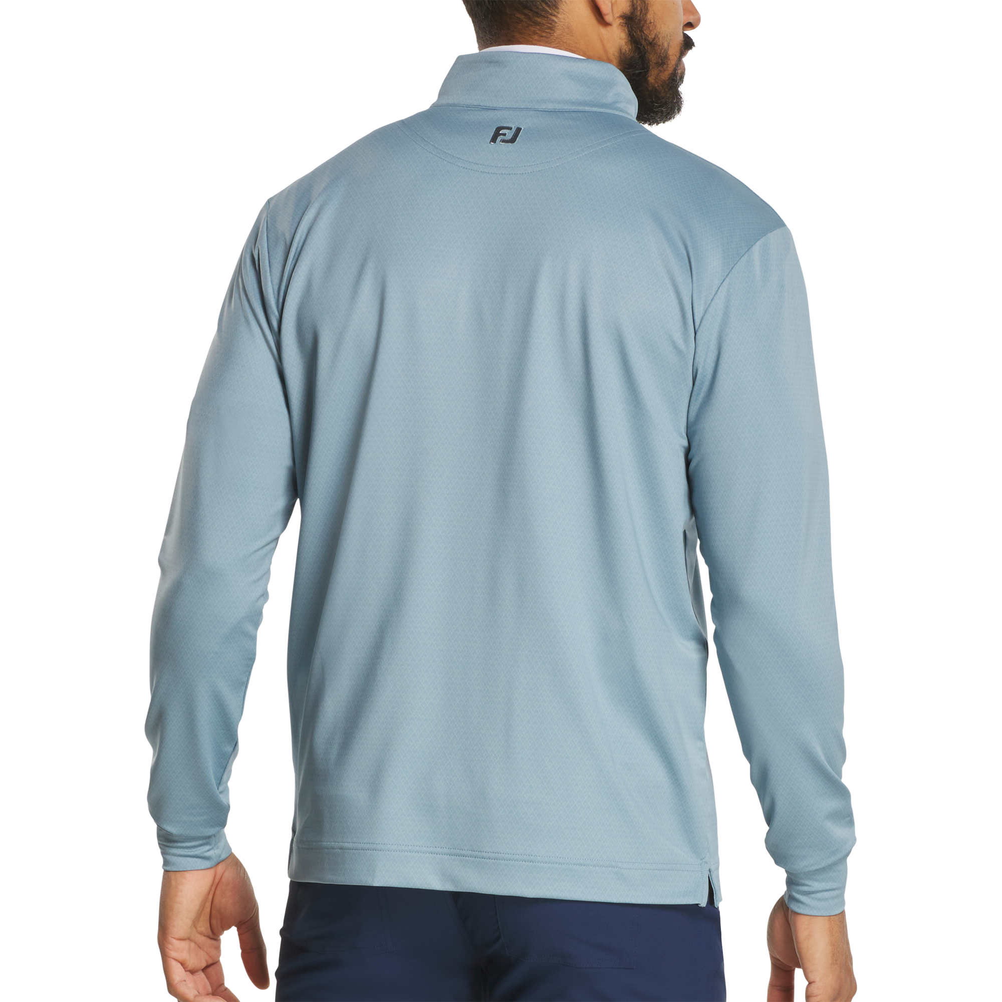 Tonal Deco Diamond Print Midlayer