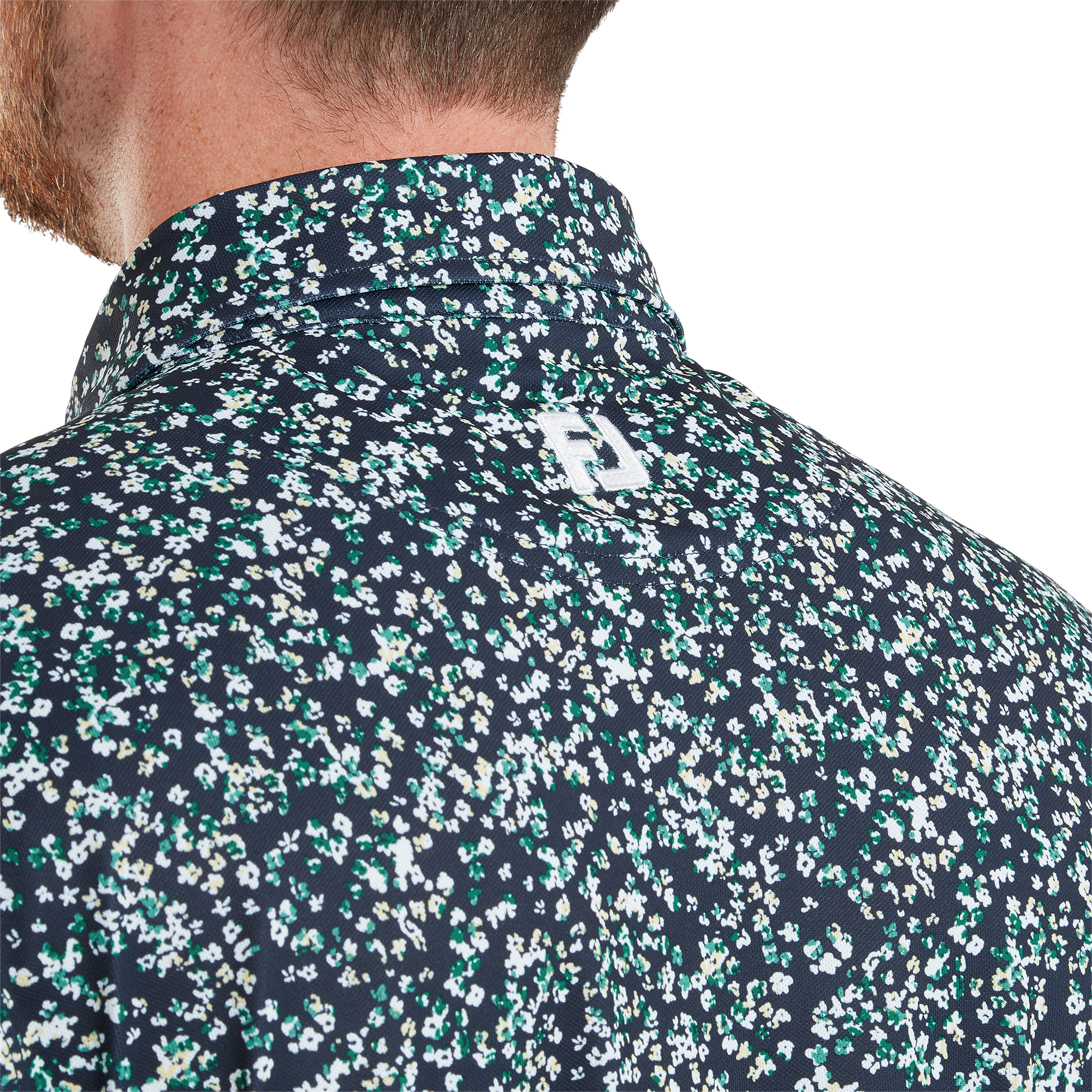 Watercolour Floral Print Pique