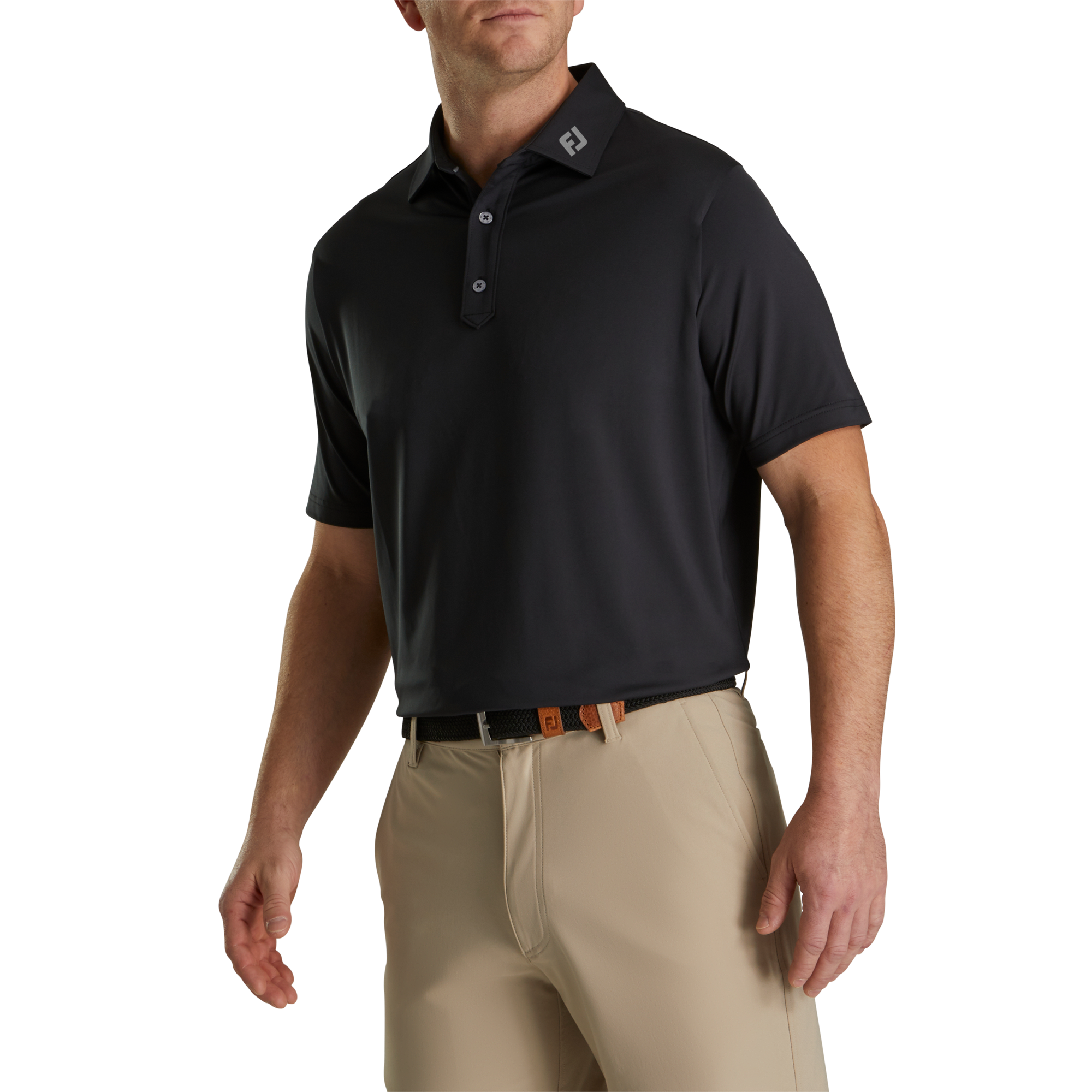 Solid Lisle Set On Placket