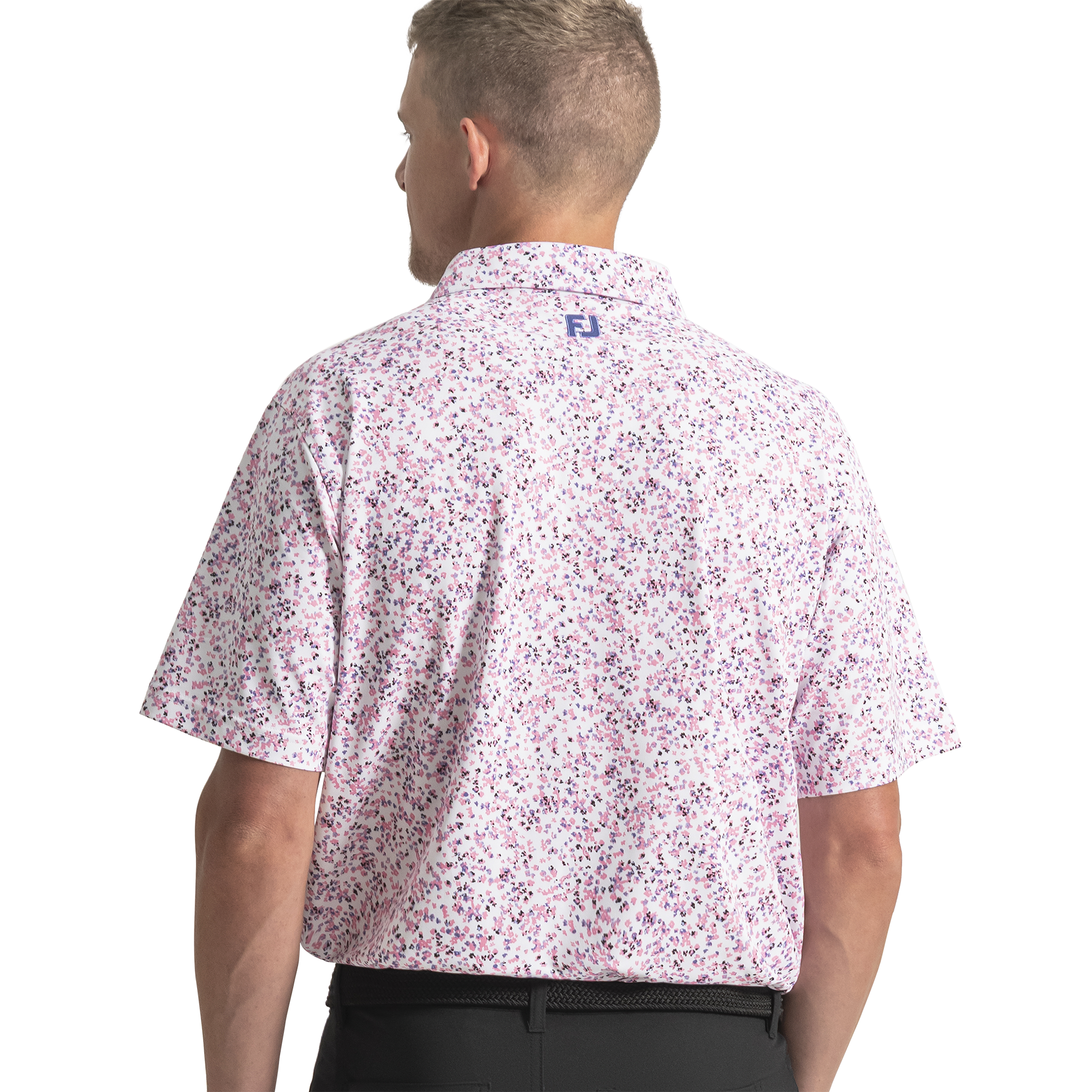 Watercolour Floral Print Pique