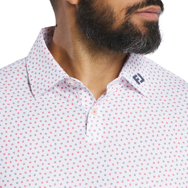 Bounce Print Stretch Pique