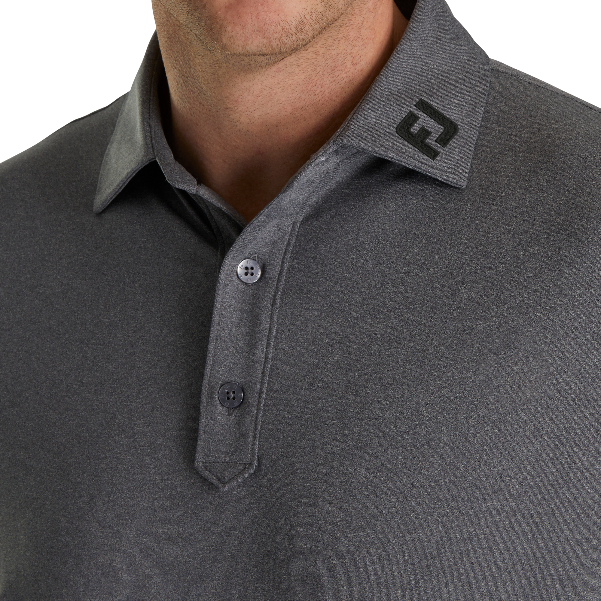 Solid Lisle Set On Placket