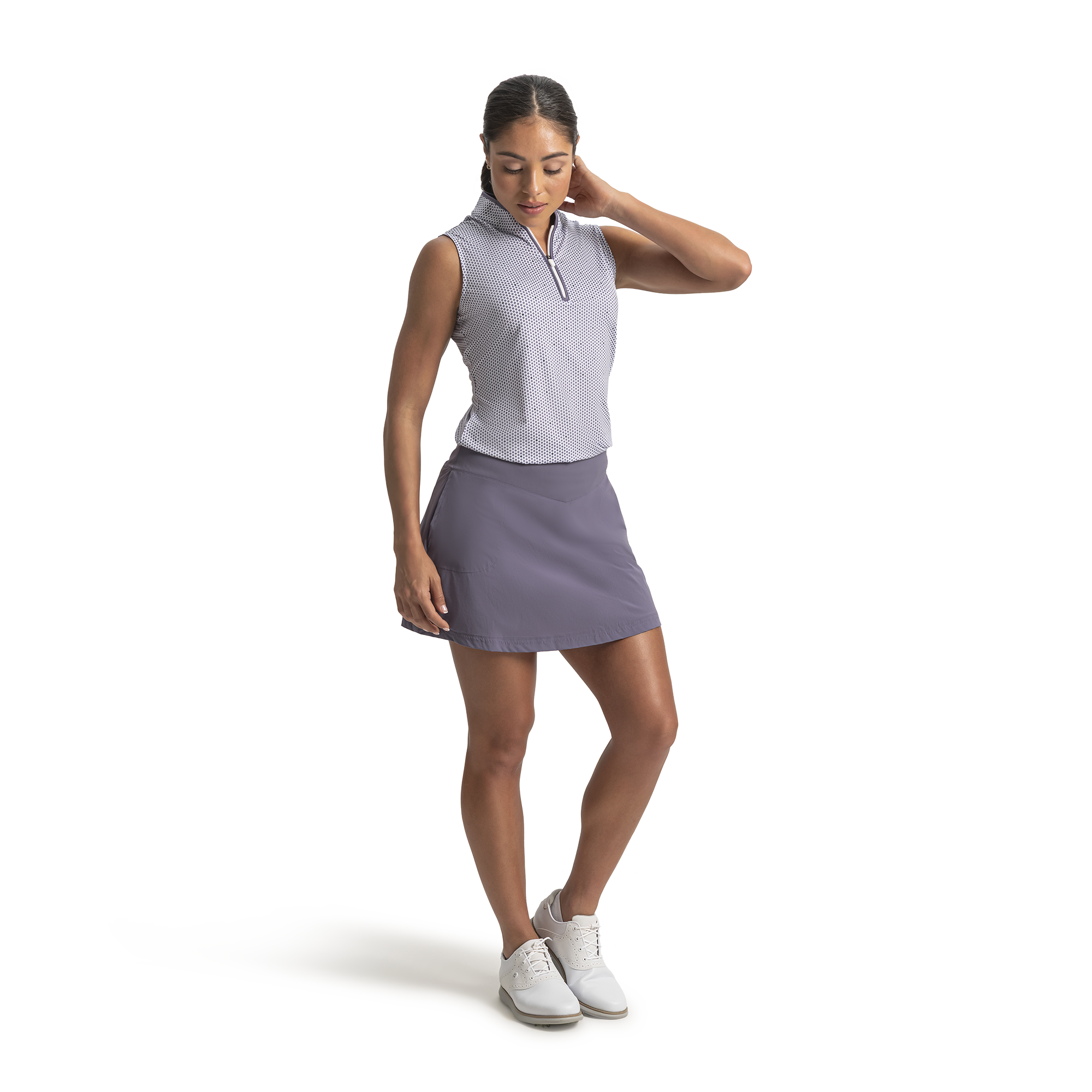 Quarter-Zip Sleeveless Shirt