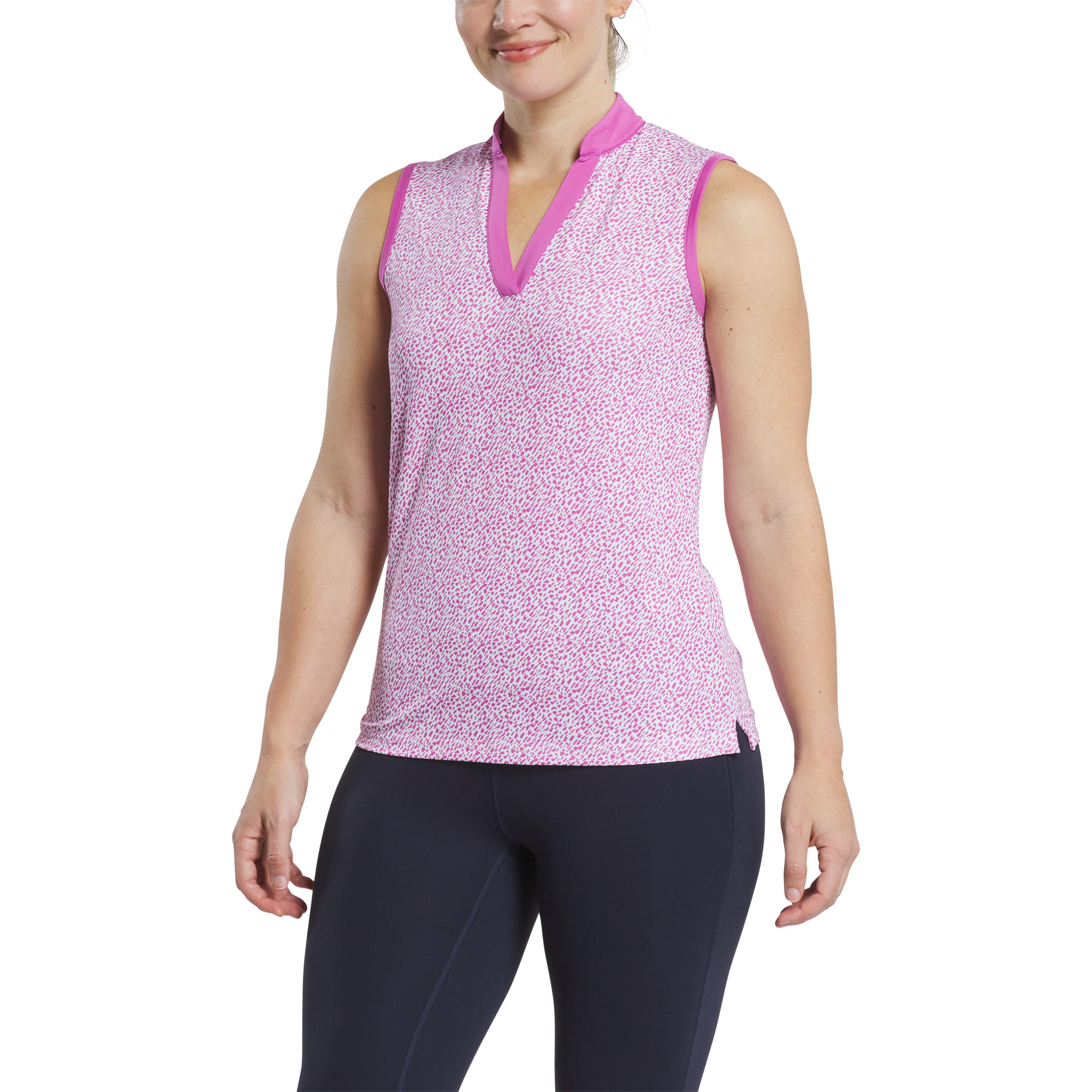 Open Placket Sleeveless Shirt