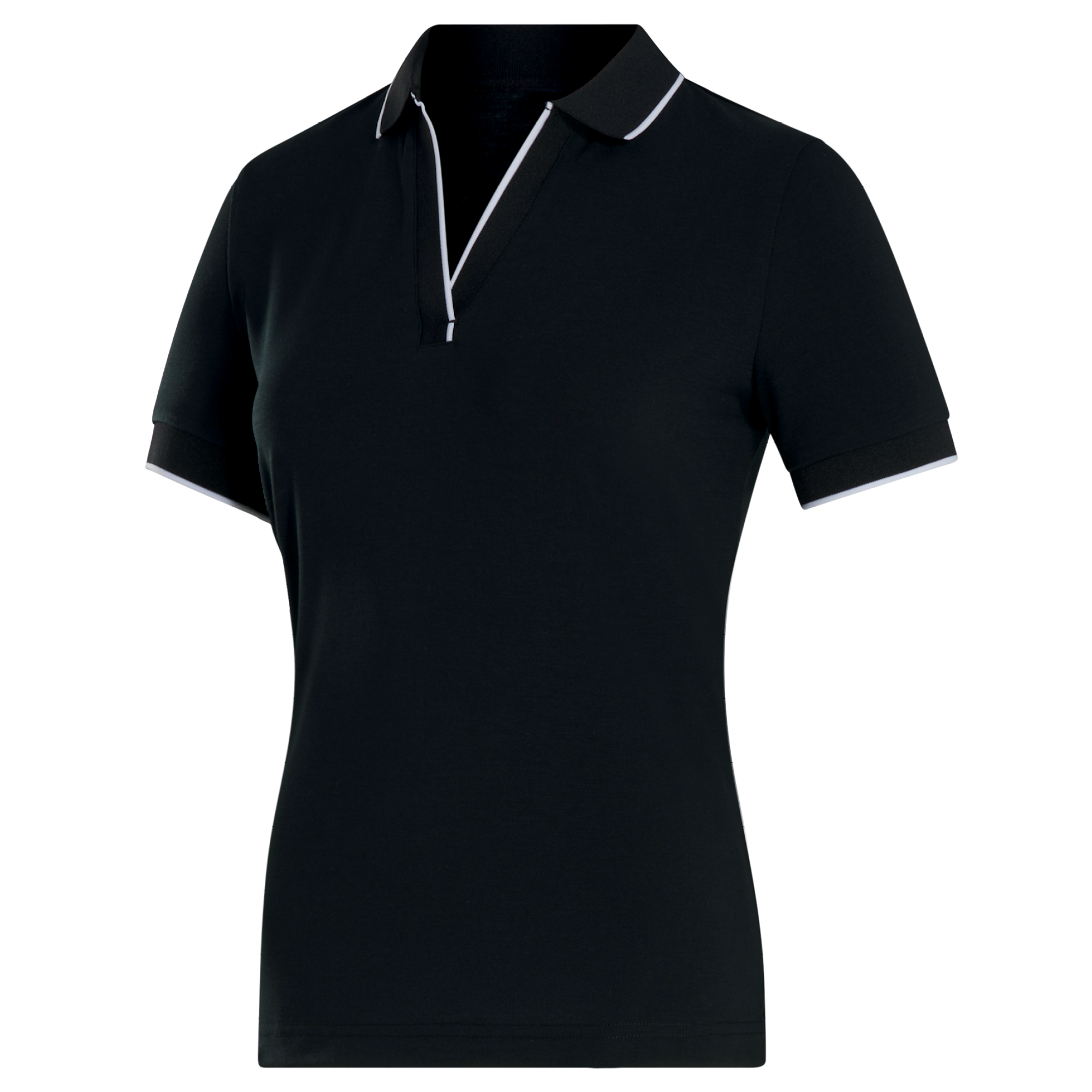 Notch V-Neck Polo