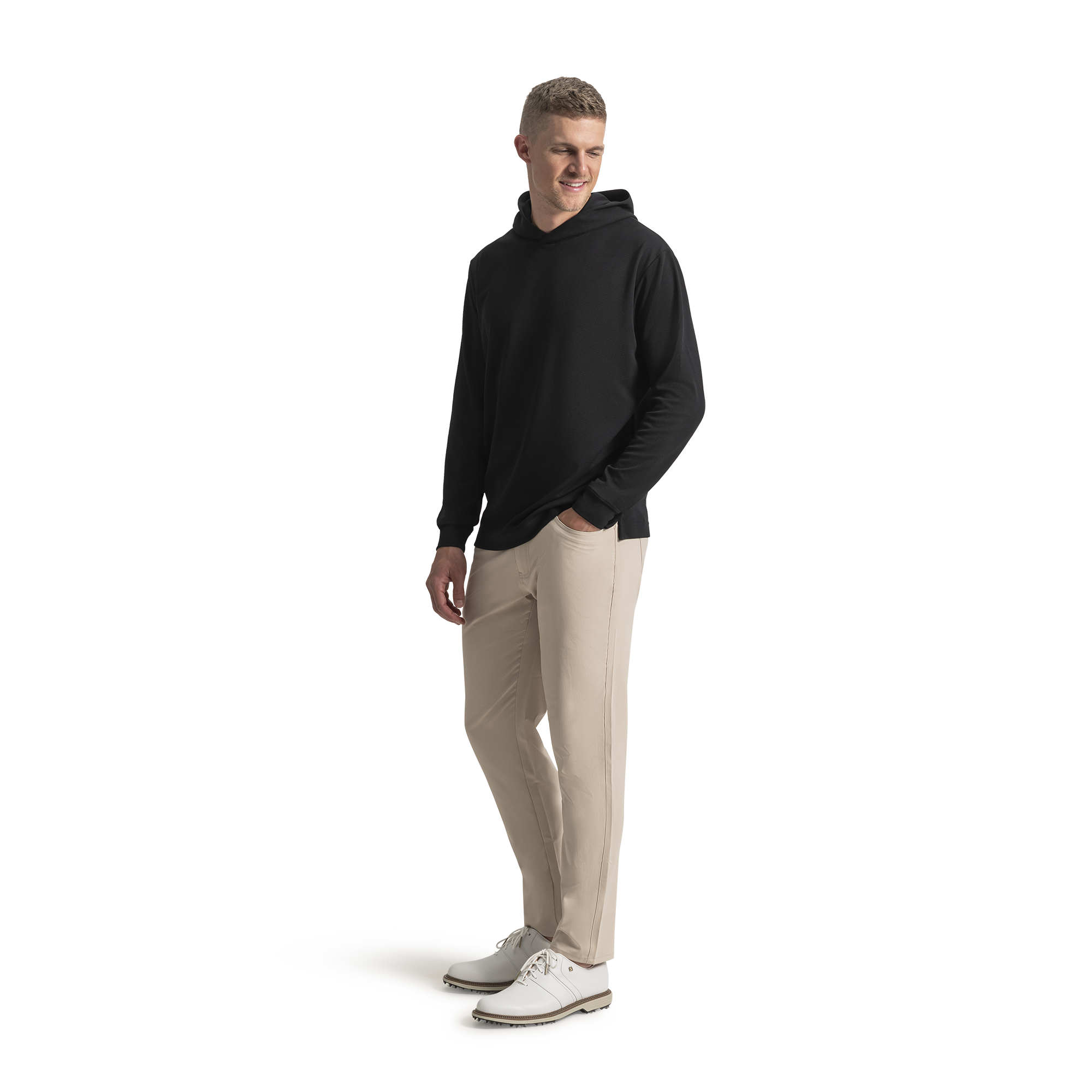 Textured Jacquard Hoodie
