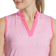 Open Placket Sleeveless Shirt