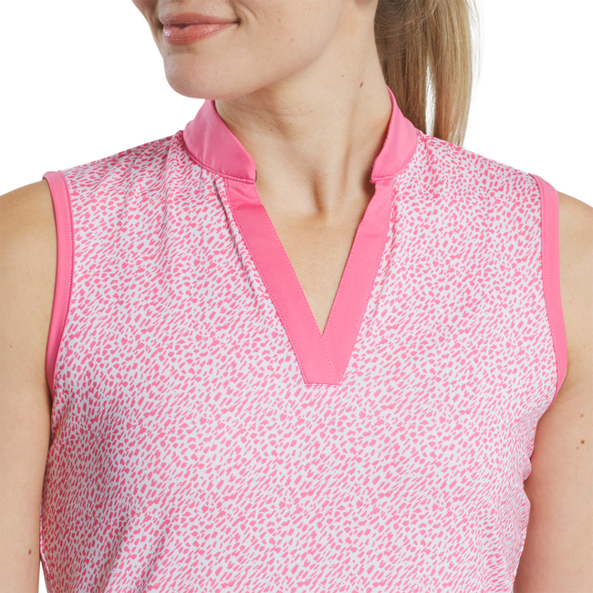 Open Placket Sleeveless Shirt