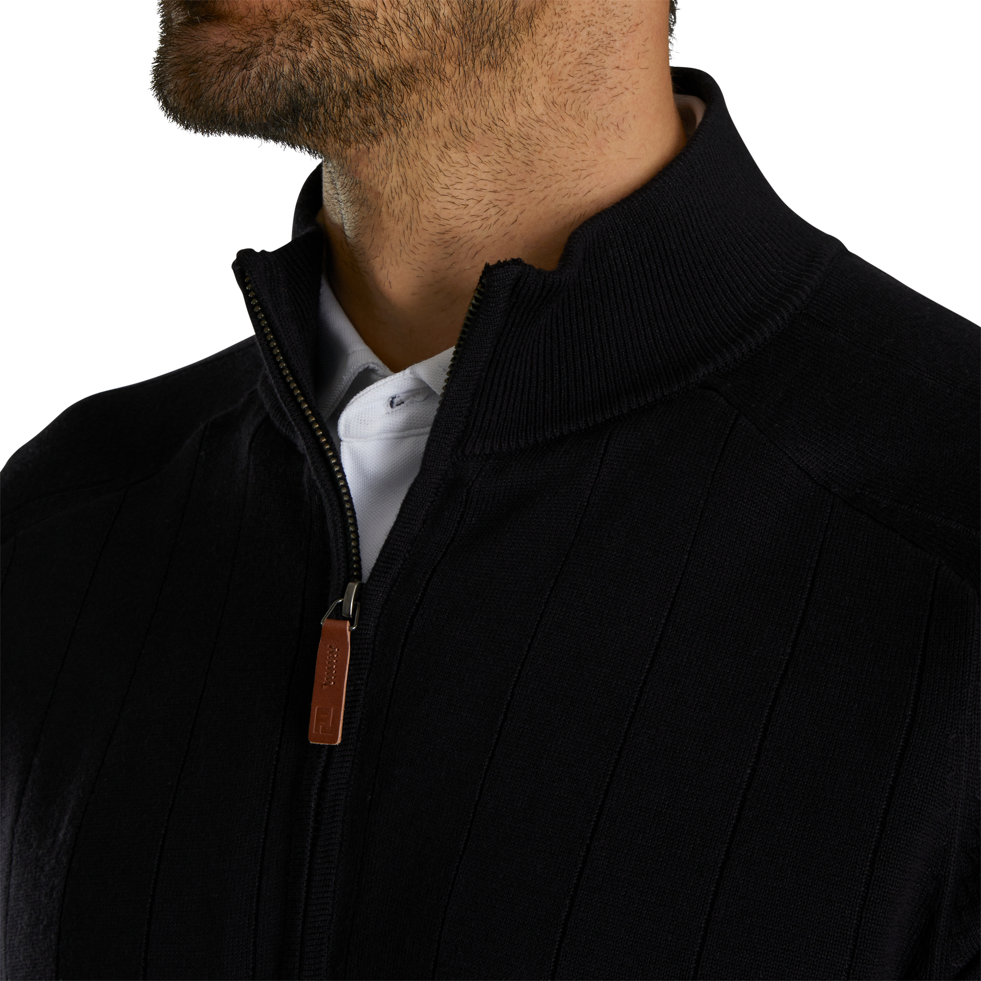 Wool Blend Drop Needle Lined Pullover