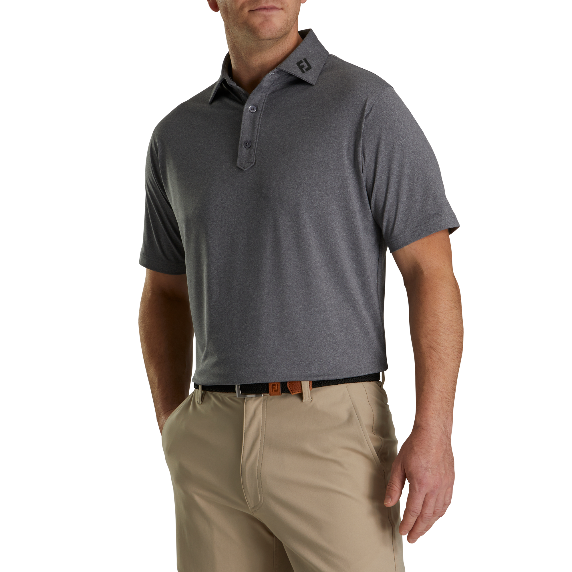 Solid Lisle Set On Placket